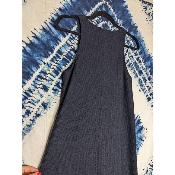 MANGO Women Navy Solid A-Line Dress XS - Picture 6 of 11